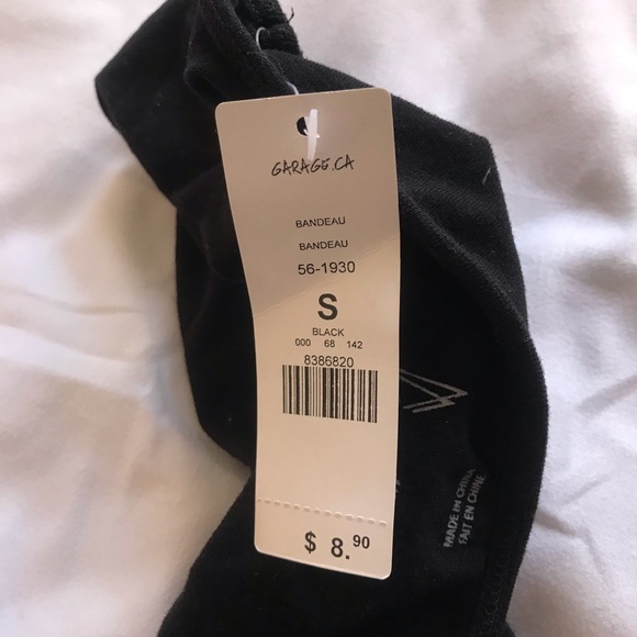 ONE FREE W PURCHASE 2 NWT garage black bandeaus - Picture 3 of 8